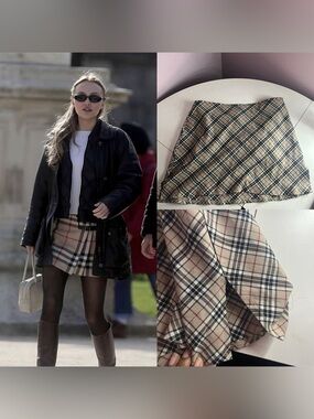 Tartan Plaid Burberry Style Skirt